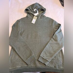 Goodfellow & co unisex size Large Olive Green Hooded Pullover Sweater